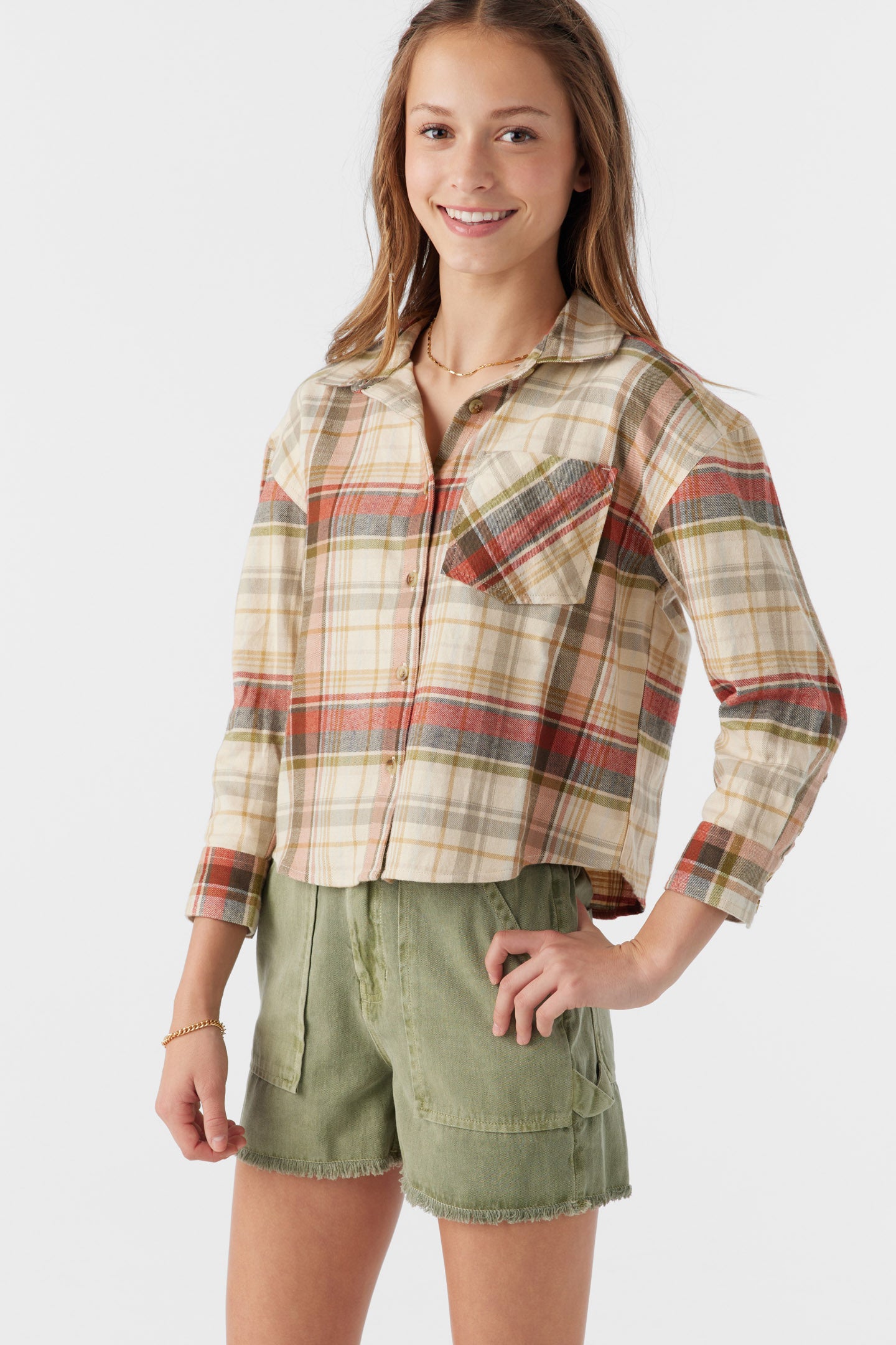 GIRL'S LESLYE FLANNEL SHIRT