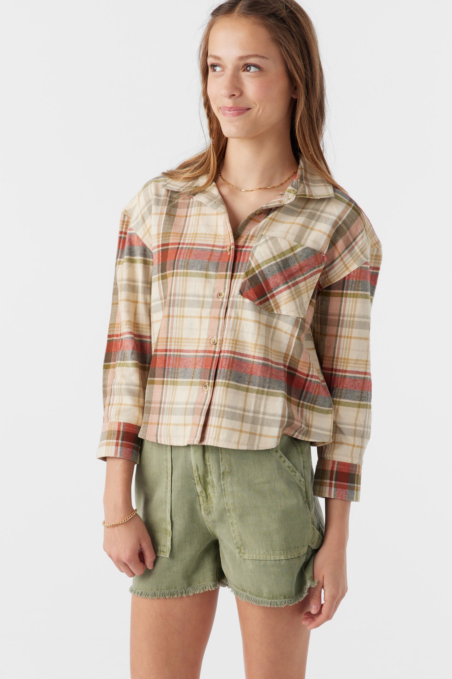 GIRL'S LESLYE FLANNEL SHIRT