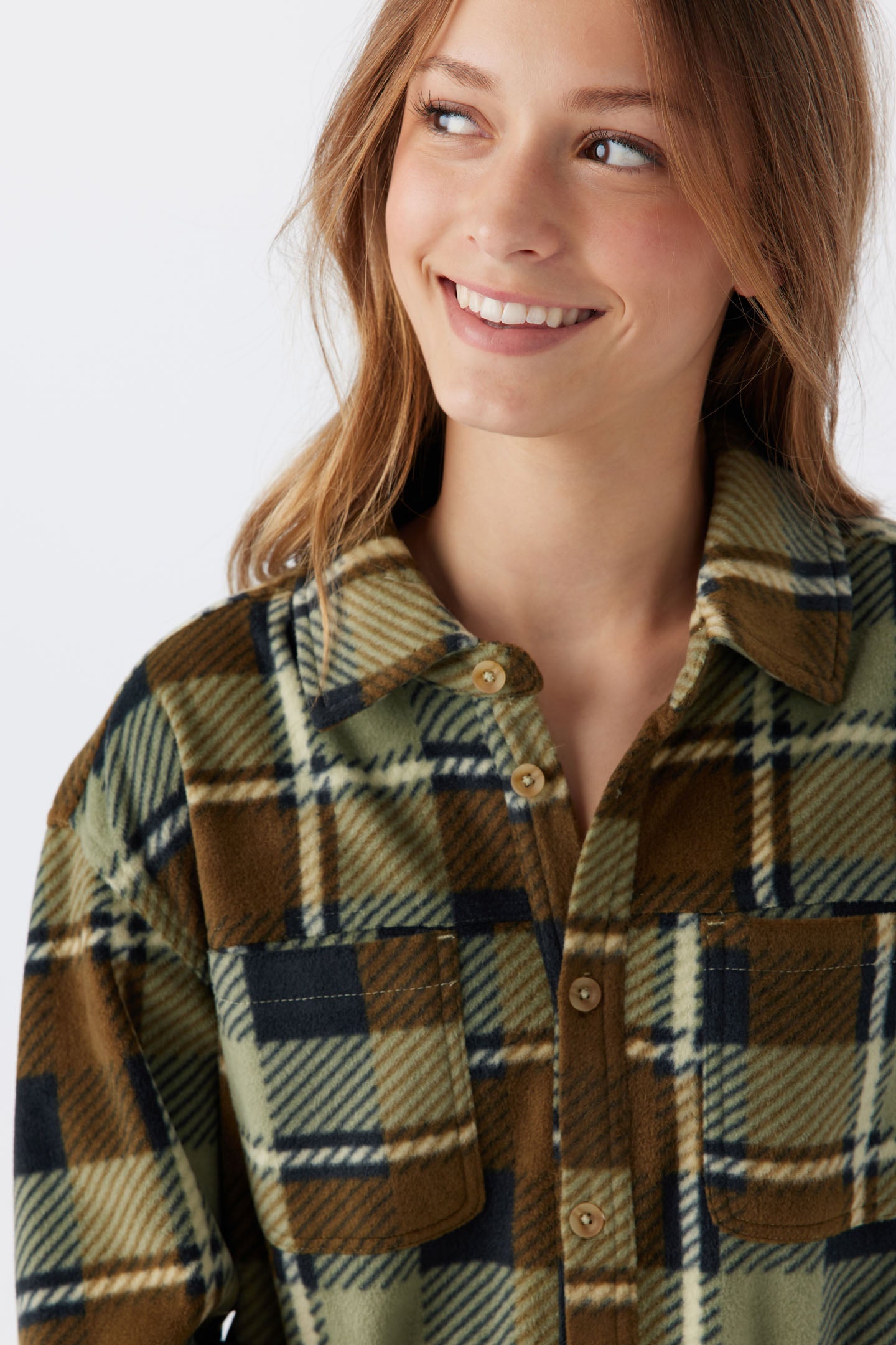 GIRL'S BENNET SUPERFLEECE FLANNEL SHIRT