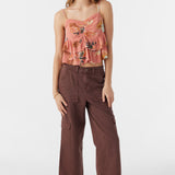 Girl's Raya Punta Tropical Ruffle Tank Top