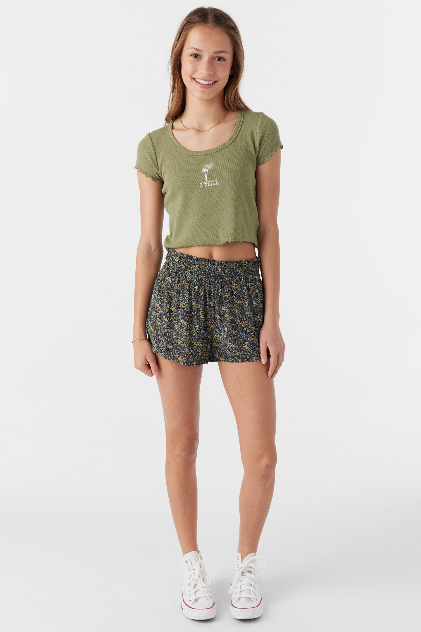 GIRL'S GABI AVA DITSY BEACH SHORTS