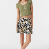 Girl's Joanna Camden Floral Tiered Skirt