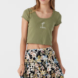 Girl's Joanna Camden Floral Tiered Skirt