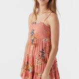 Girl's Jillian Punta Tropical Tiered Dress