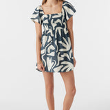 Girl's Kasia Beach Hut Geo Short Sleeve Dress