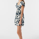 Girl's Kasia Beach Hut Geo Short Sleeve Dress