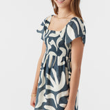Girl's Kasia Beach Hut Geo Short Sleeve Dress