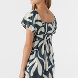 Girl's Kasia Beach Hut Geo Short Sleeve Dress