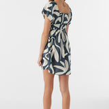 Girl's Kasia Beach Hut Geo Short Sleeve Dress