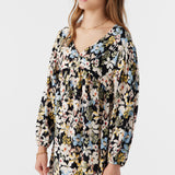 Girl's Mari Camden Foral Long Sleeve Dress