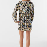 Girl's Mari Camden Foral Long Sleeve Dress