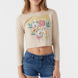 Girl's With Flowers Long Sleeve Tee