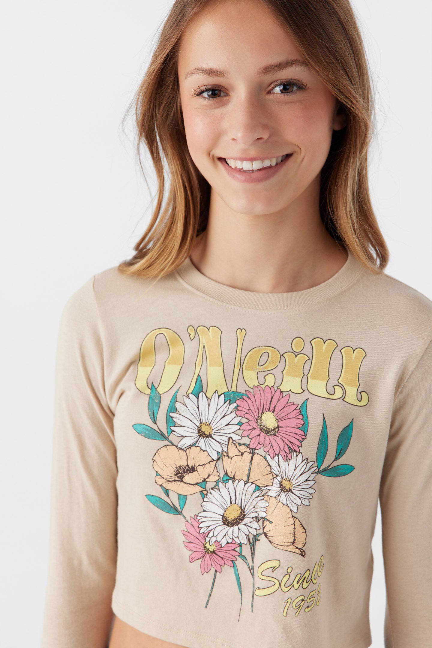 GIRL'S WITH FLOWERS LONG SLEEVE TEE