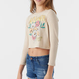 Girl's With Flowers Long Sleeve Tee