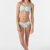 Girl's Beach Hut Geo Tie Back Bralette Top Set