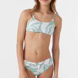 Girl's Beach Hut Geo Tie Back Bralette Top Set