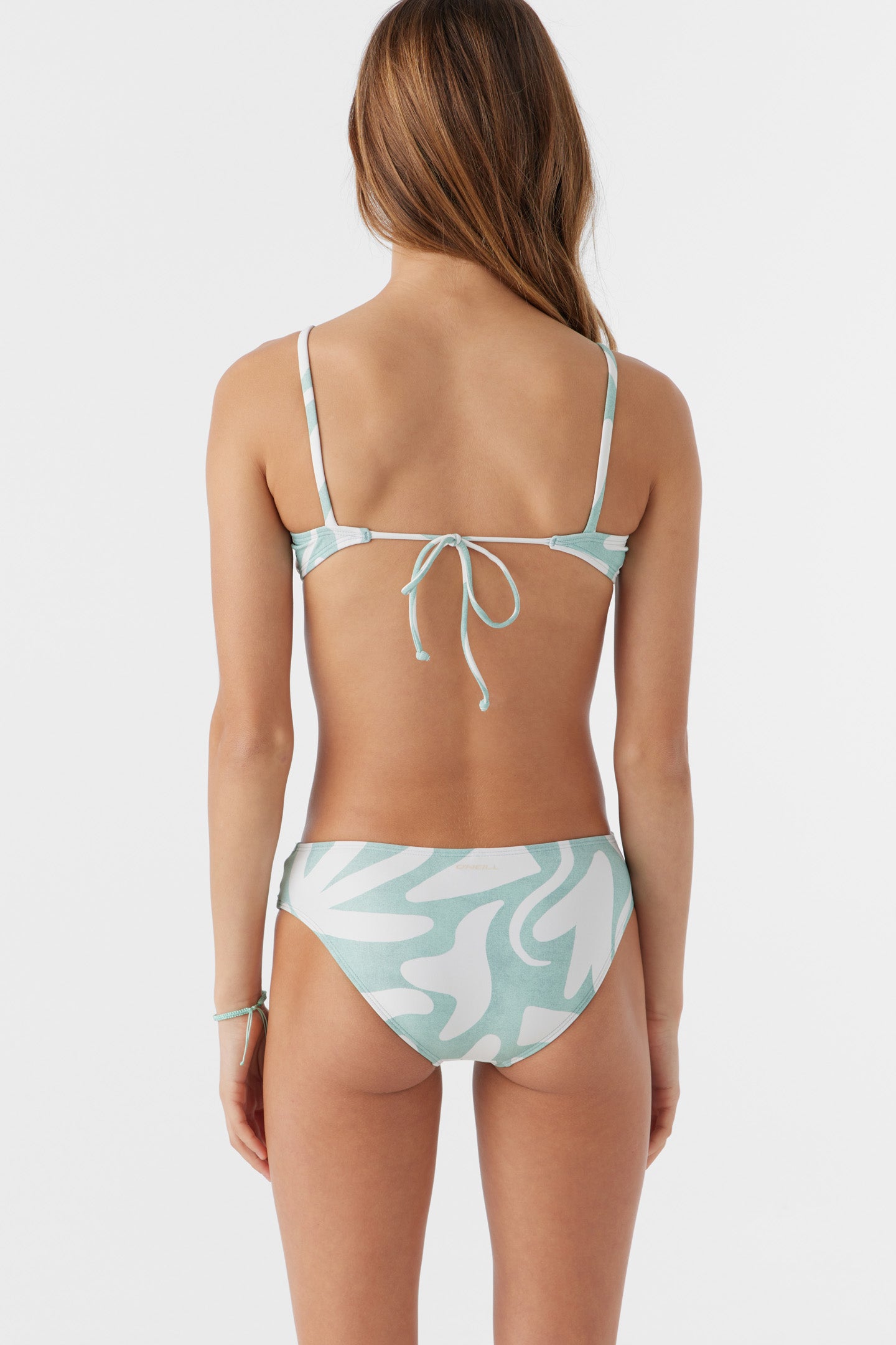 Girl's Beach Hut Geo Tie Back Bralette Top Set