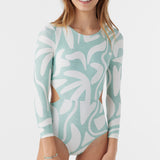 Girl's Beach Hut Geo Cut Out Surf Suit