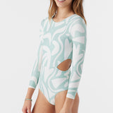 Girl's Beach Hut Geo Cut Out Surf Suit