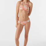 Girl's Punta Tropical Ruffle Edge High Neck Top Set