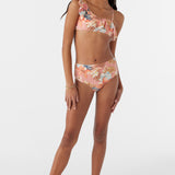 Girl's Punta Tropical Asymm Ruffle Bandeau Top Set