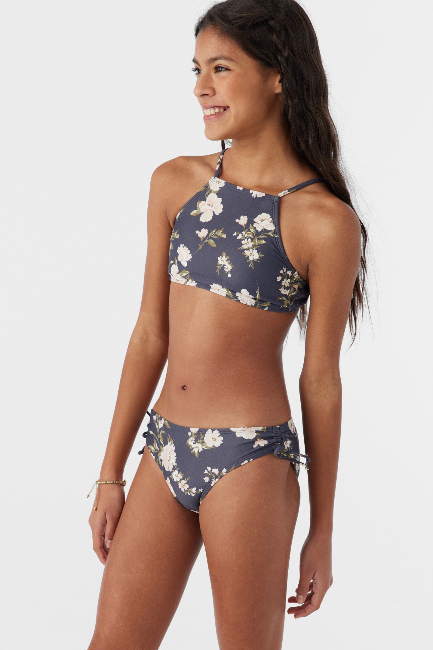 Girl's Kendra Floral Multi-Strap High Neck Top Set - Periscope | O