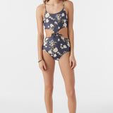 Girl's Kendra Floral Knot Front One-Piece