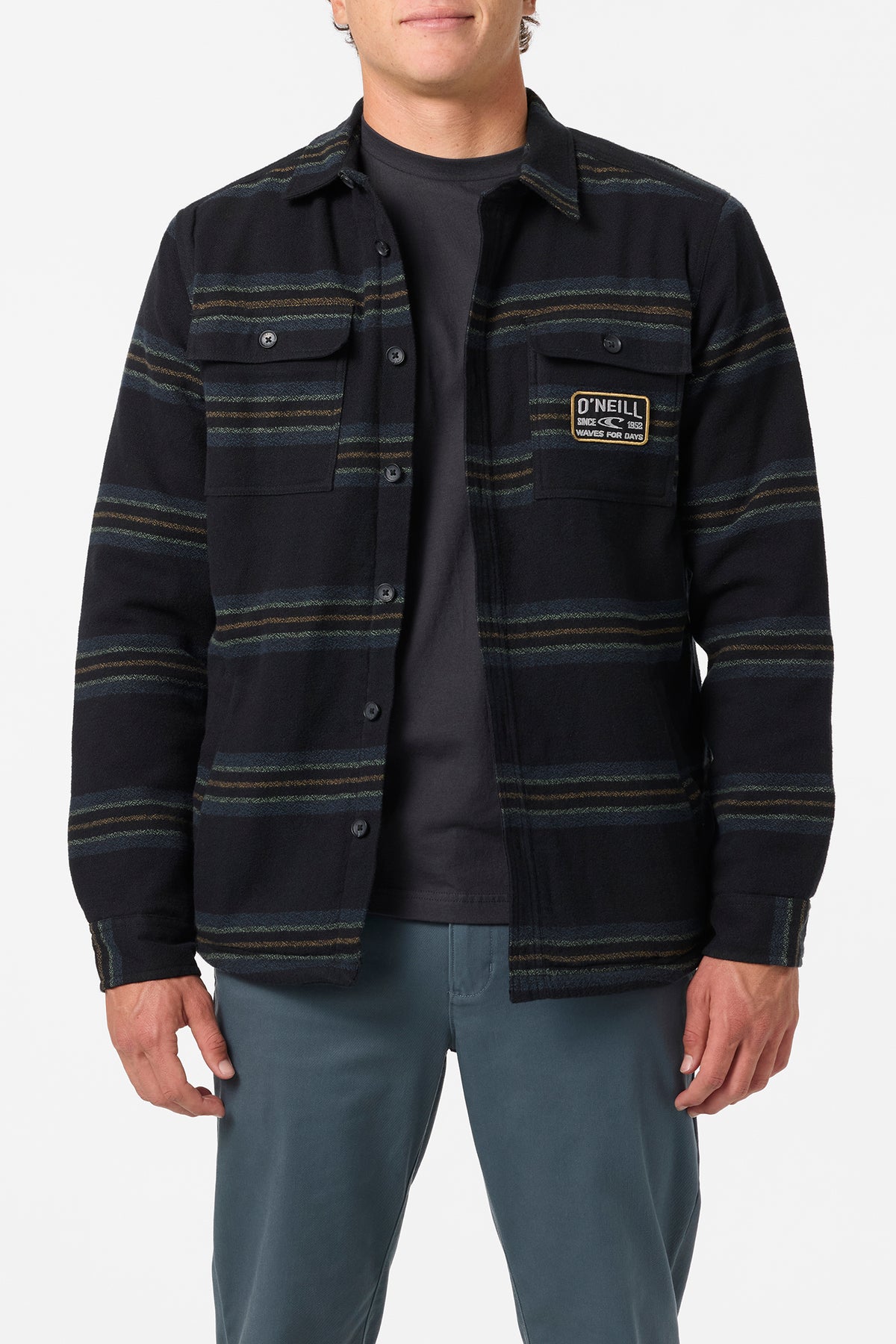 Redmond High Pile Lined Jacket - Black 2 | O