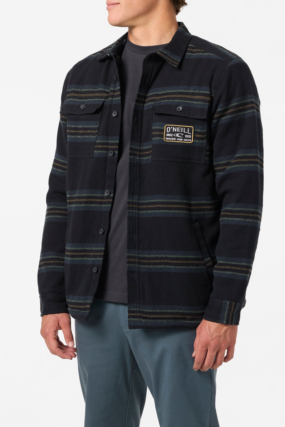 Redmond High Pile Lined Jacket - Black 2 | O
