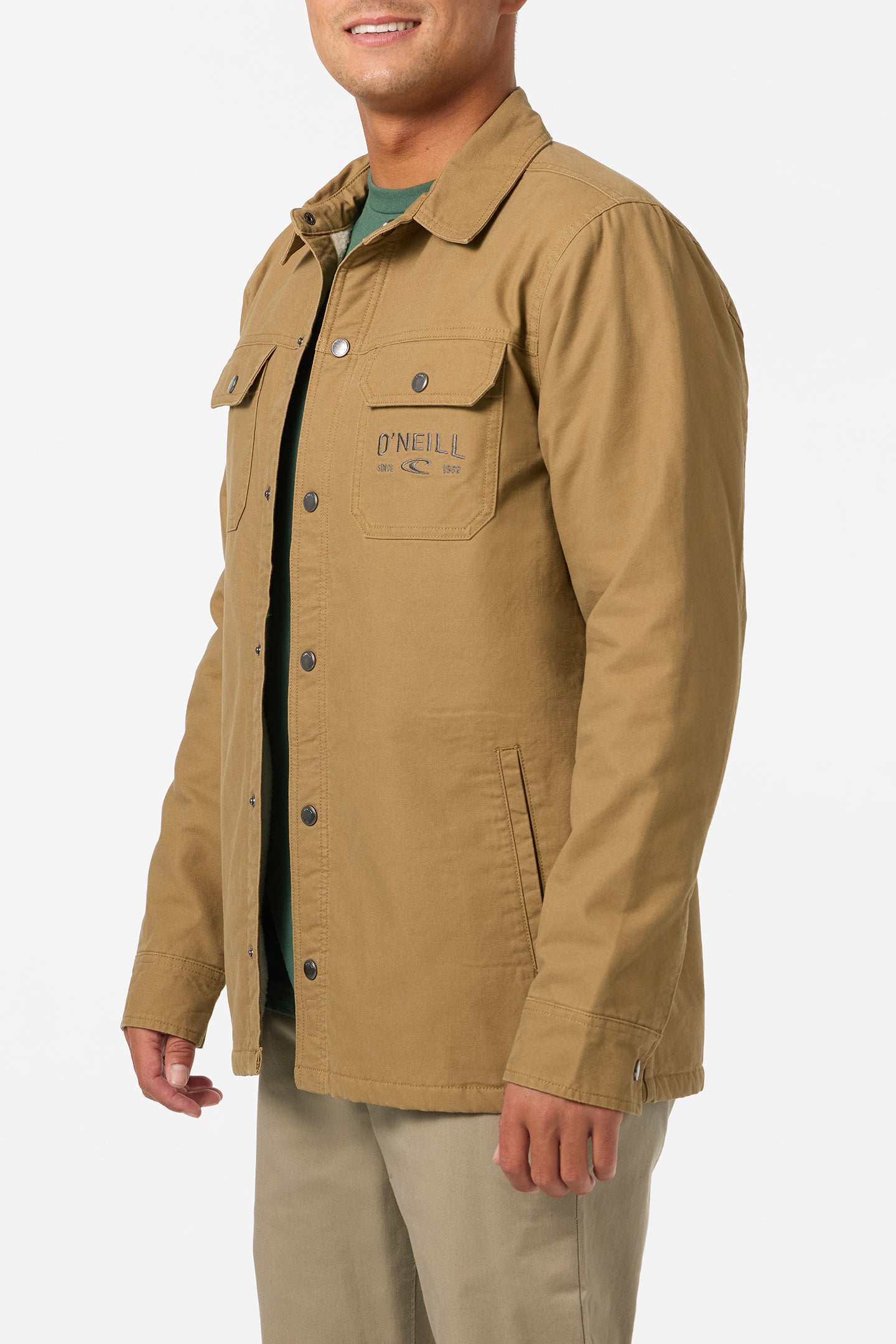Bronsen High Pile Jacket - Dark Khaki | O'Neill