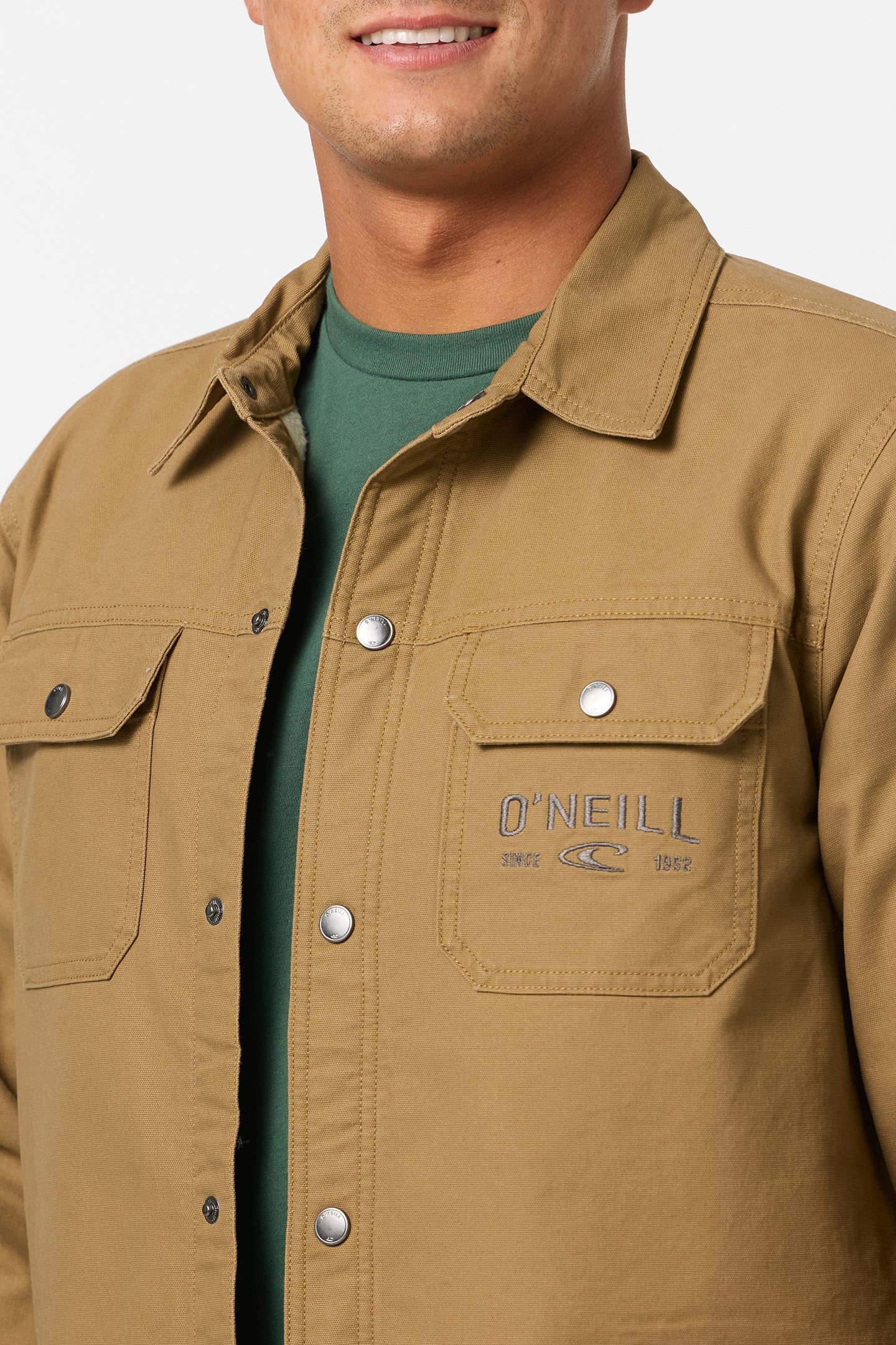 Bronsen High Pile Jacket - Dark Khaki | O'Neill