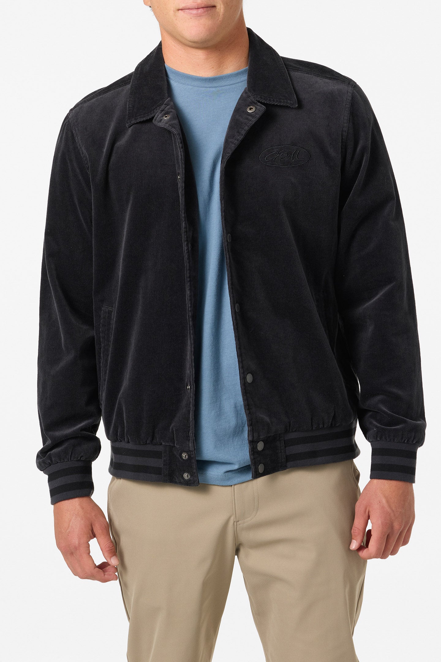 Cowell Cord Bomber Varsity Jacket - Phantom | O'Neill