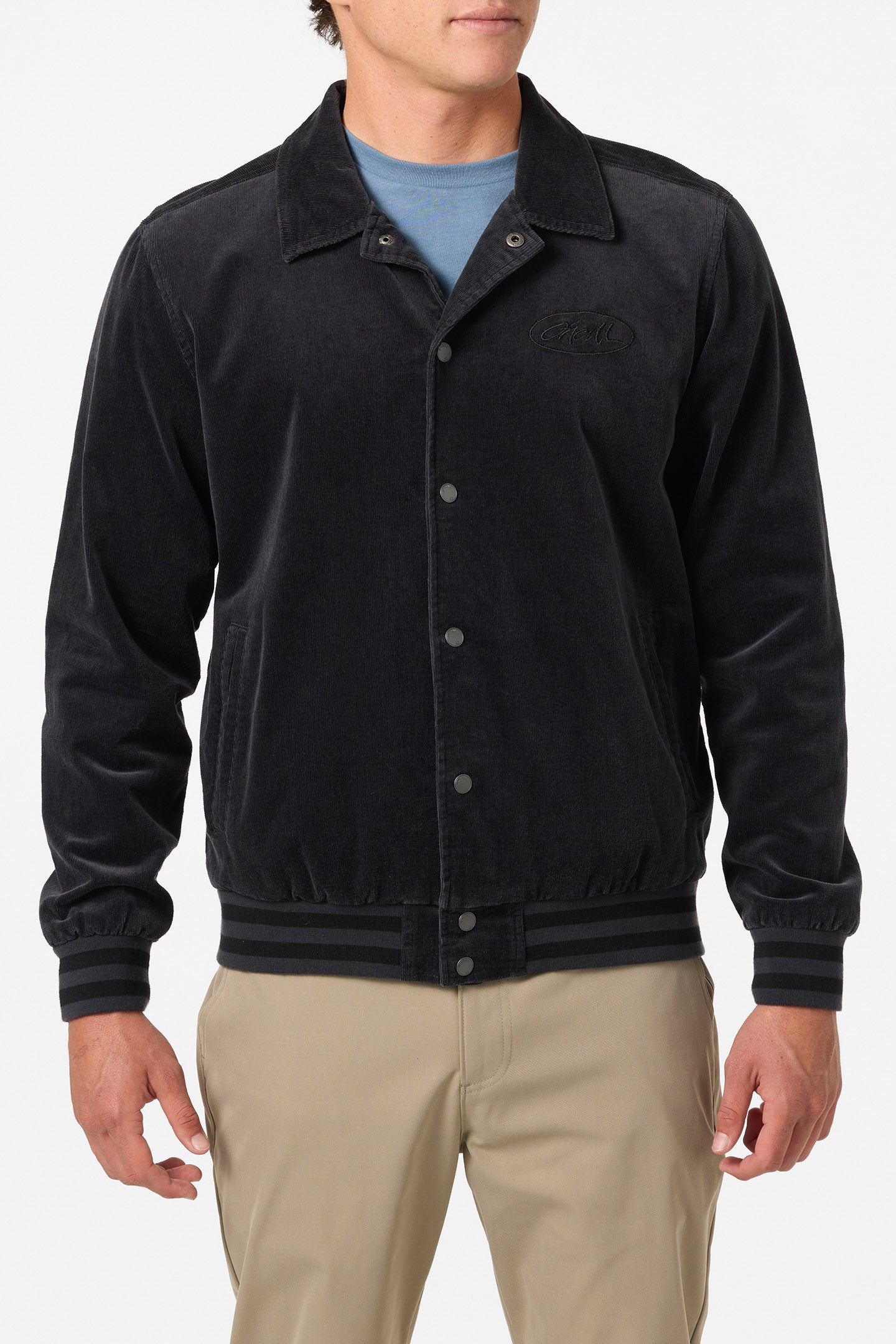 Cowell Cord Bomber Varsity Jacket - Phantom | O'Neill
