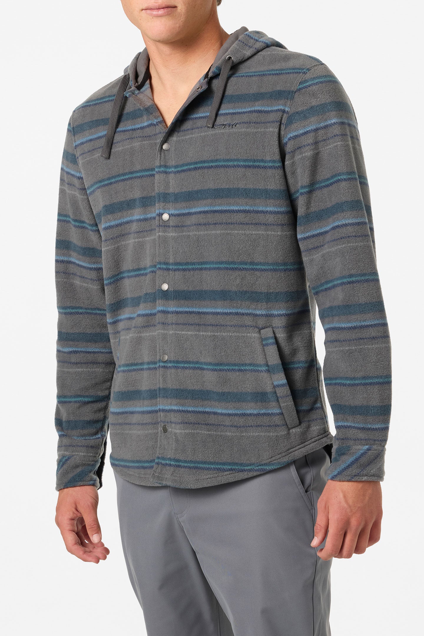 Canyons Hooded Superfleece Jacket - Graphite | O'Neill