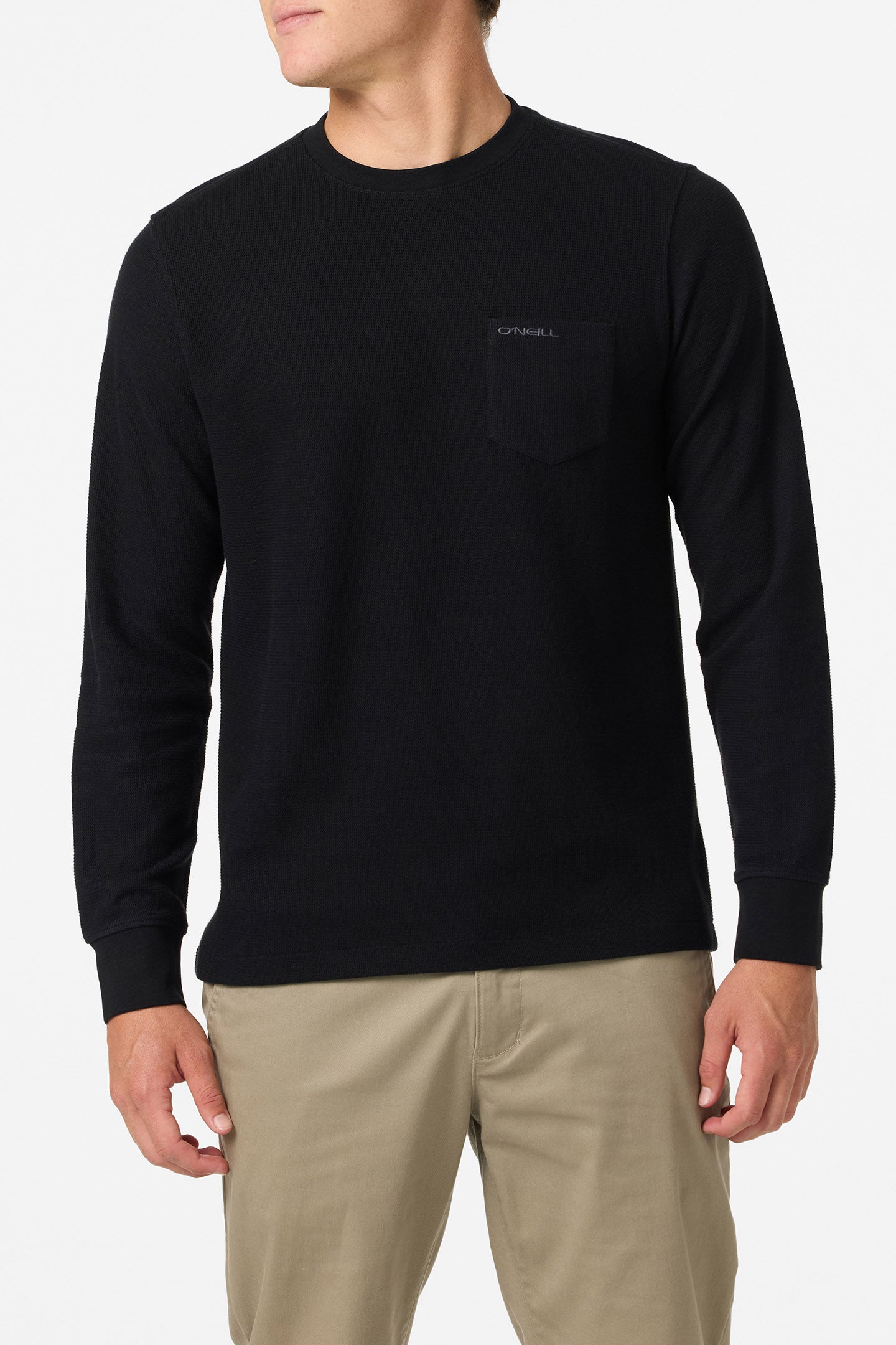 Overland Thermal Long Sleeve Pullover - Black | O'Neill