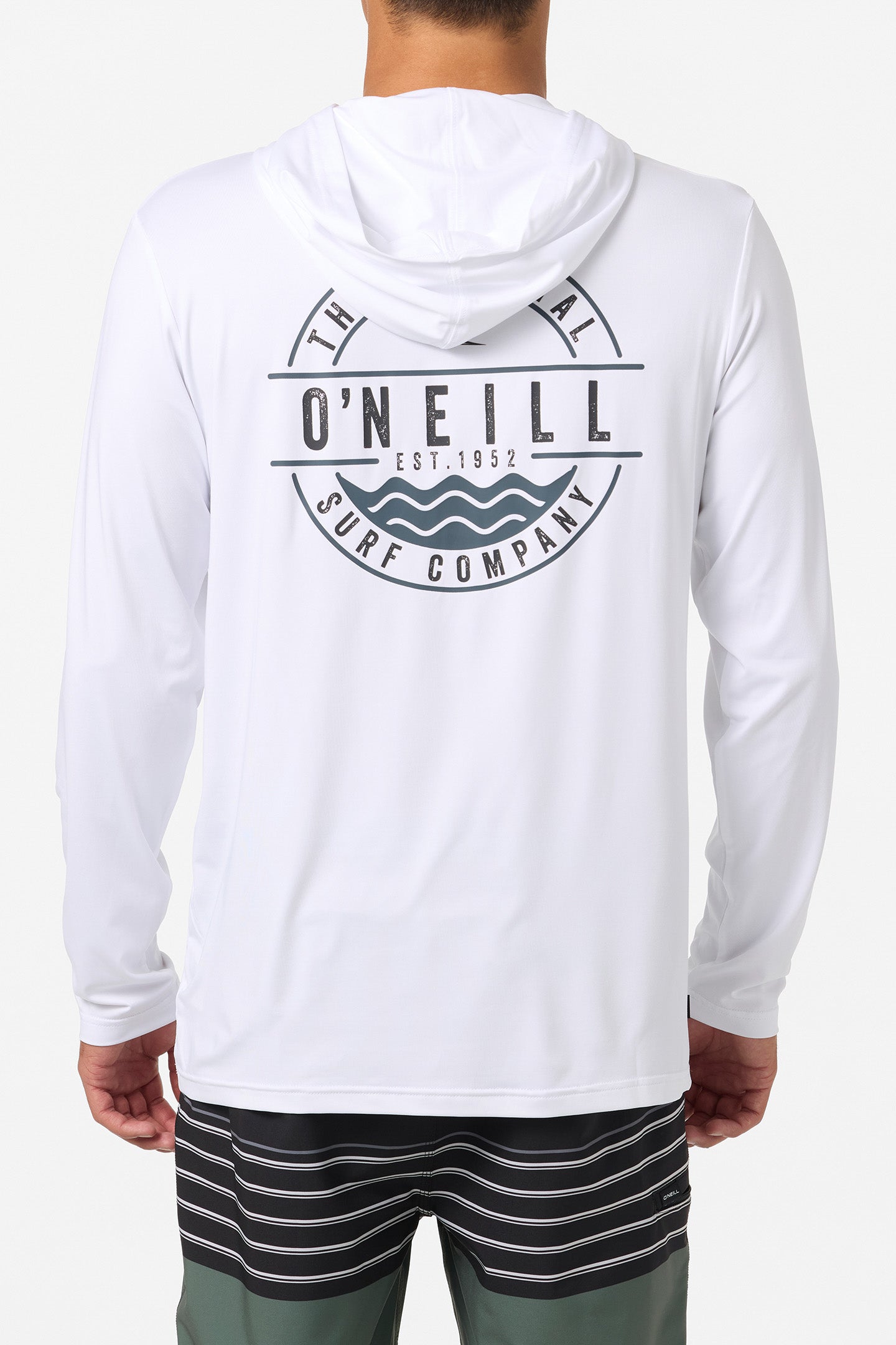 TRVLR Upf Hooded Ls - Blaze Long Sleeve Pullover - White | O'Neill