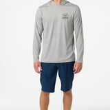 TRVLR UPF Hooded Hawaii Flag Long Sleeve Pullover