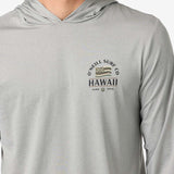 TRVLR UPF Hooded Hawaii Flag Long Sleeve Pullover
