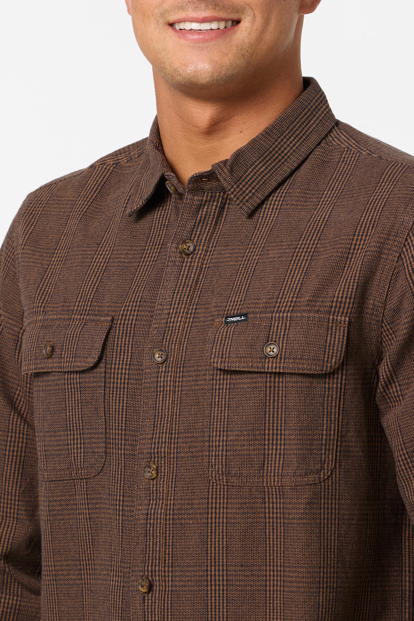 Midland Flannel Standard Fit Long Sleeve Shirt - Dark Khaki | O'Neill