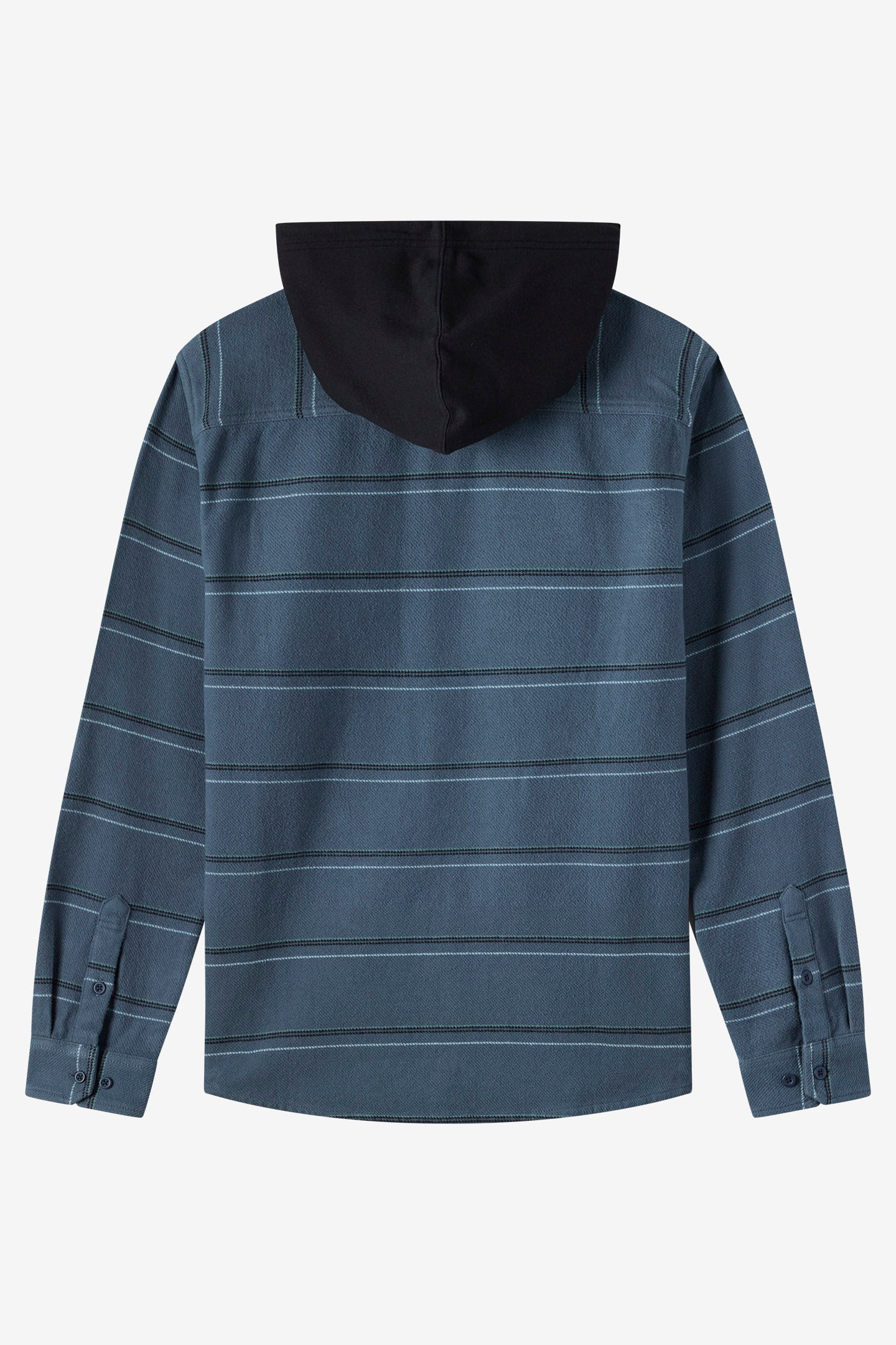 Archer Hooded Flannel Standard Fit Long Sleeve Shirt - Dark Slate