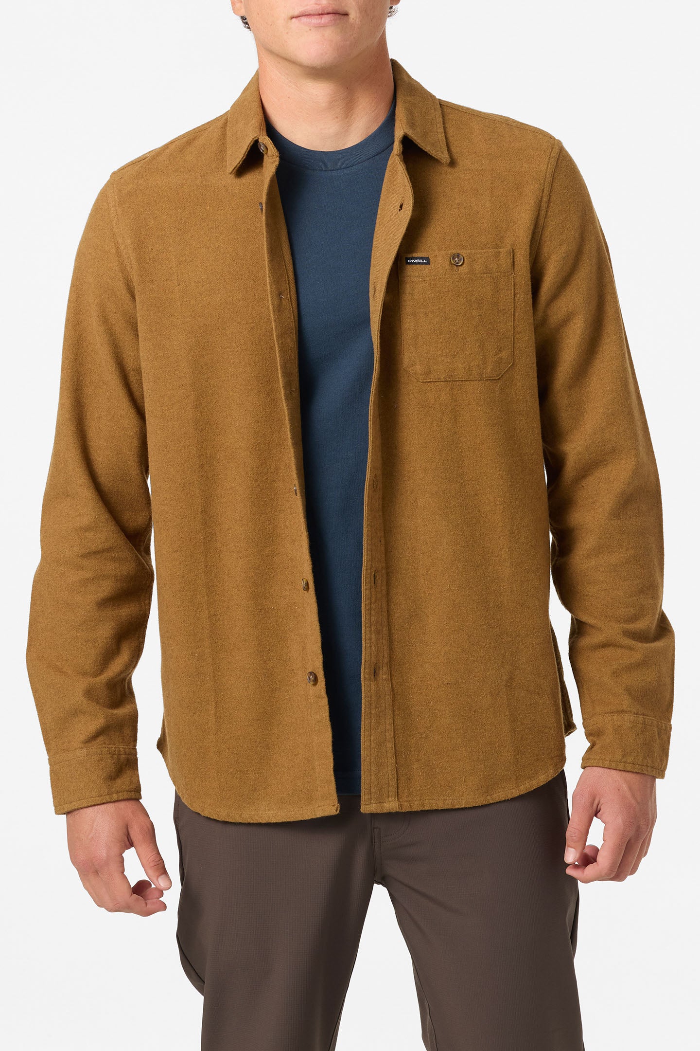 O'Neill Men's Regent Flannel Shirt - Dark Khaki - Size XL
