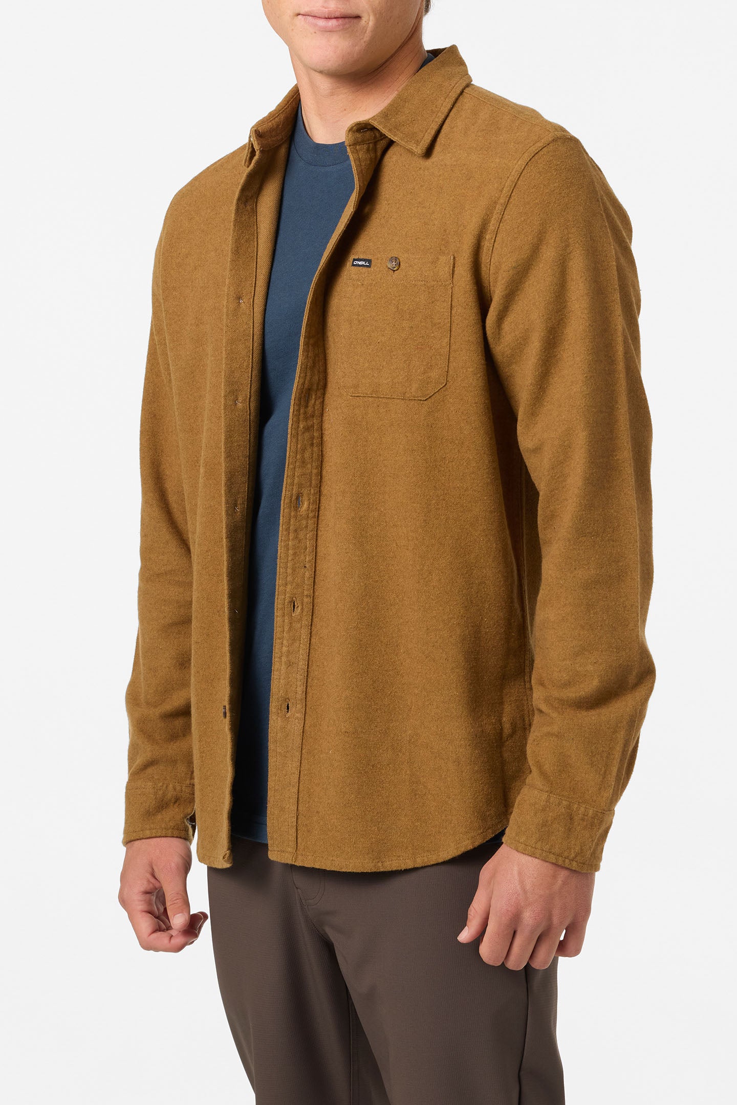 Regent Flannel Standard Fit Long Sleeve Shirt - Dark Khaki | O'Neill