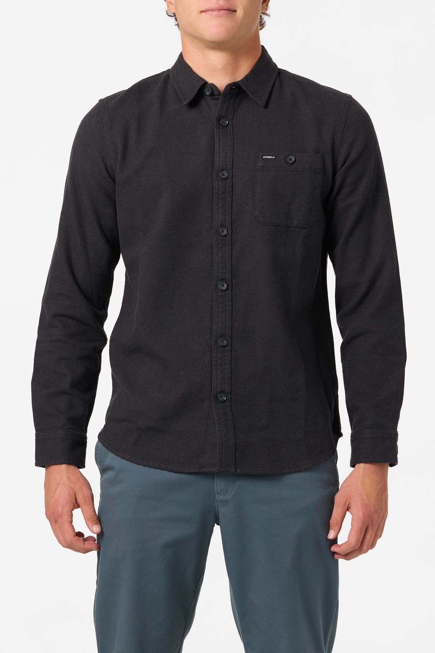 Regent Flannel Standard Fit Long Sleeve Shirt - Phantom | O'Neill
