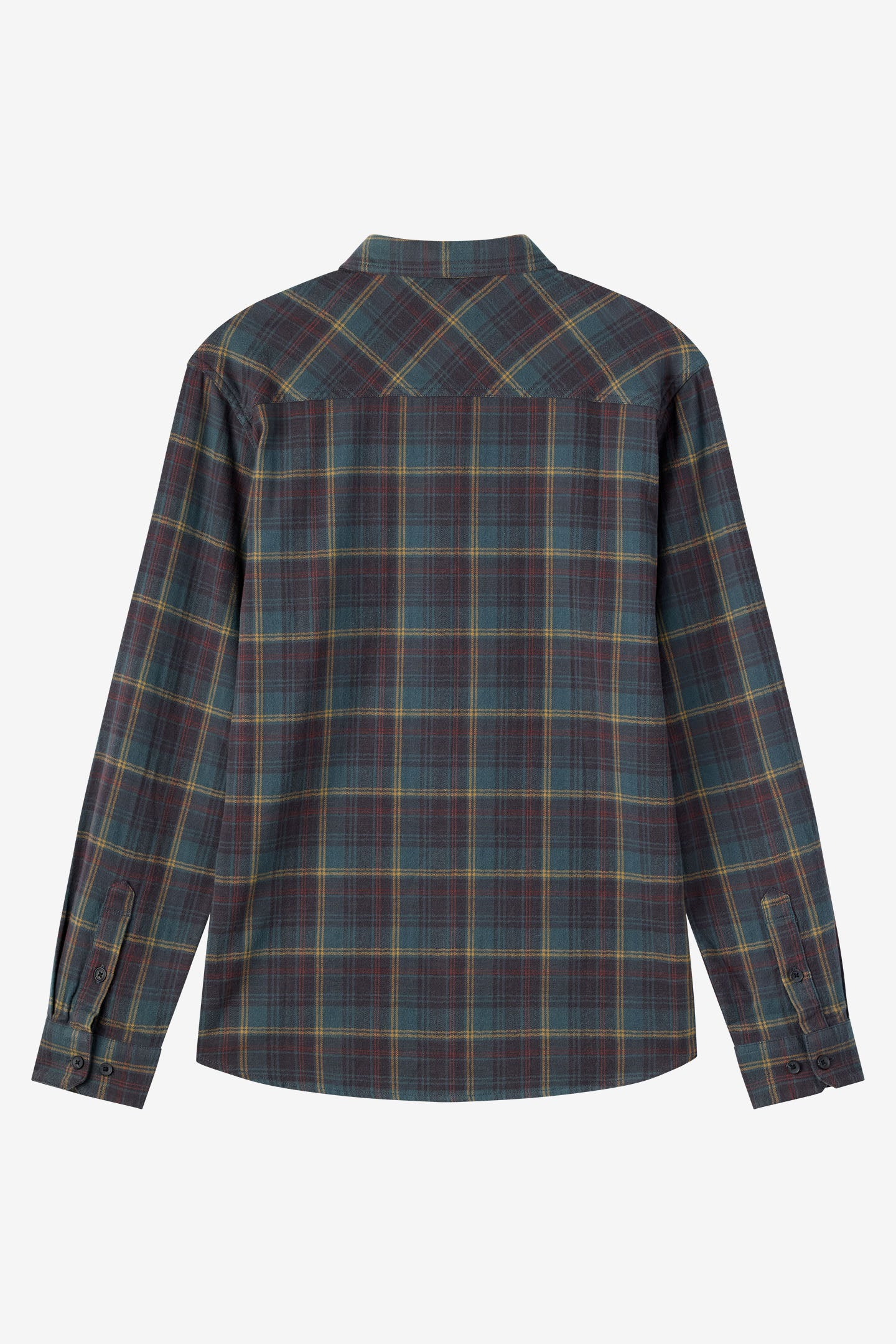 Redmond Plaid Flannel Standard Fit Long Sleeve Shirt - Dark Slate