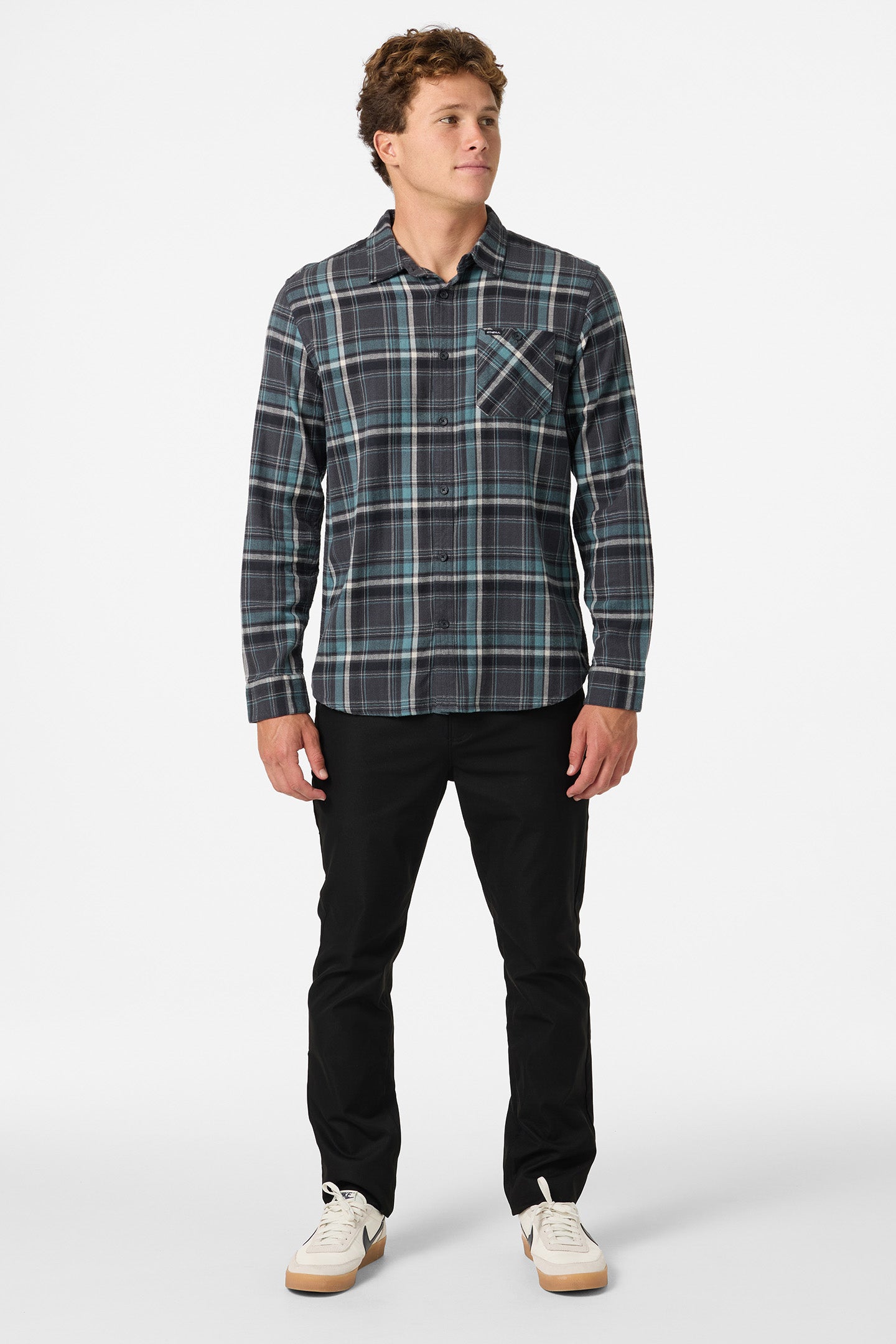 Redmond Plaid Flannel Standard Fit Long Sleeve Shirt - Graphite