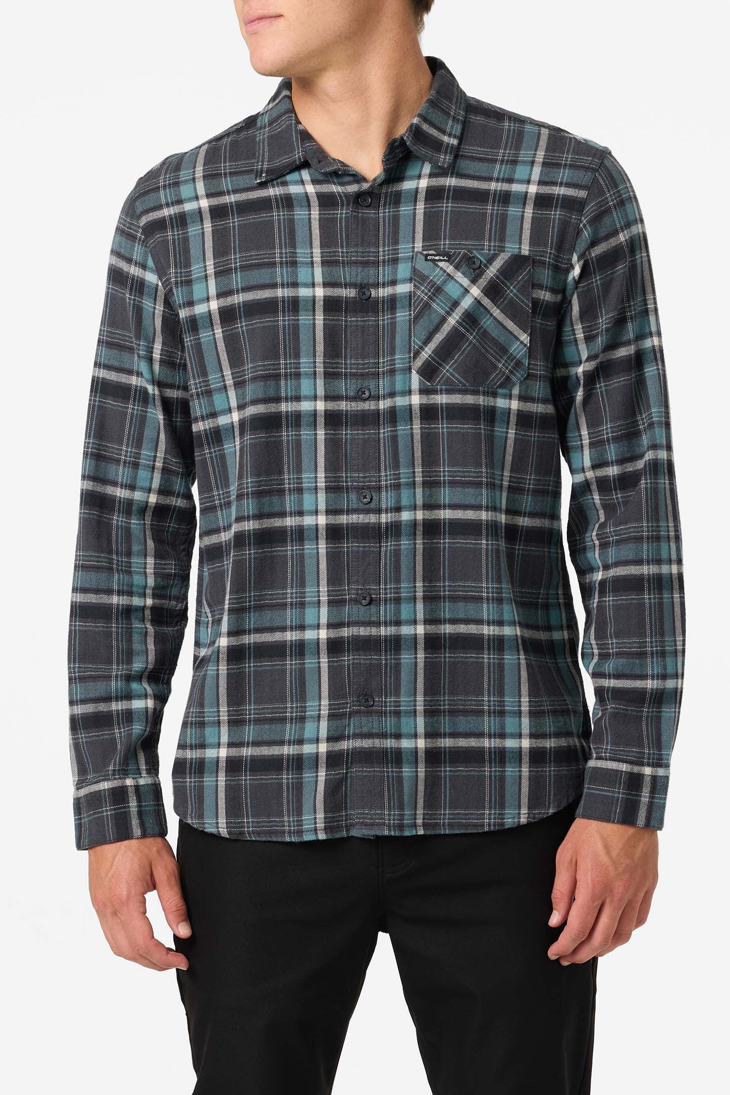 Redmond Plaid Flannel Standard Fit Long Sleeve Shirt - Graphite