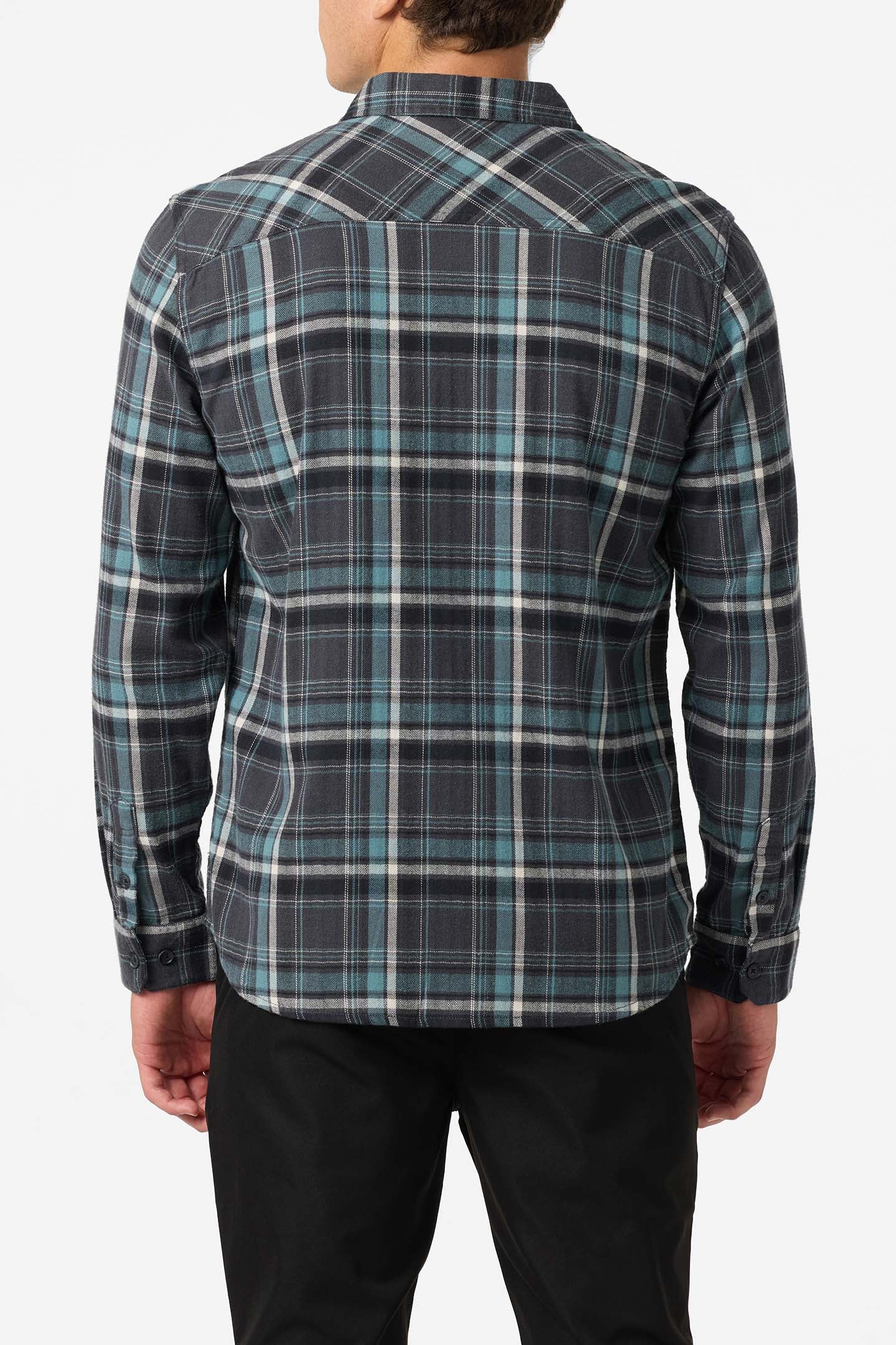 Redmond Plaid Flannel Standard Fit Long Sleeve Shirt - Graphite