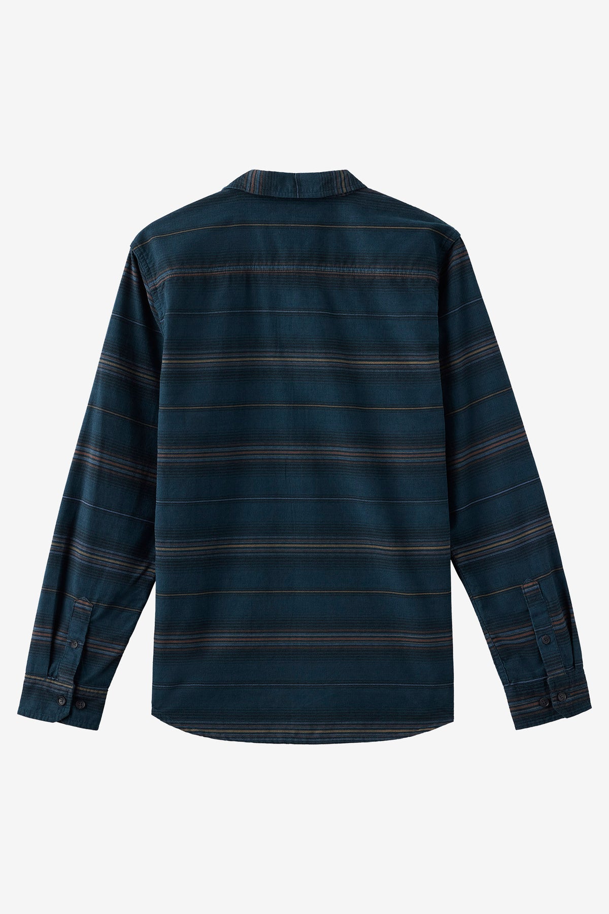 Caruso Stripe Cord Standard Fit Long Sleeve Shirt - Midnight Navy 