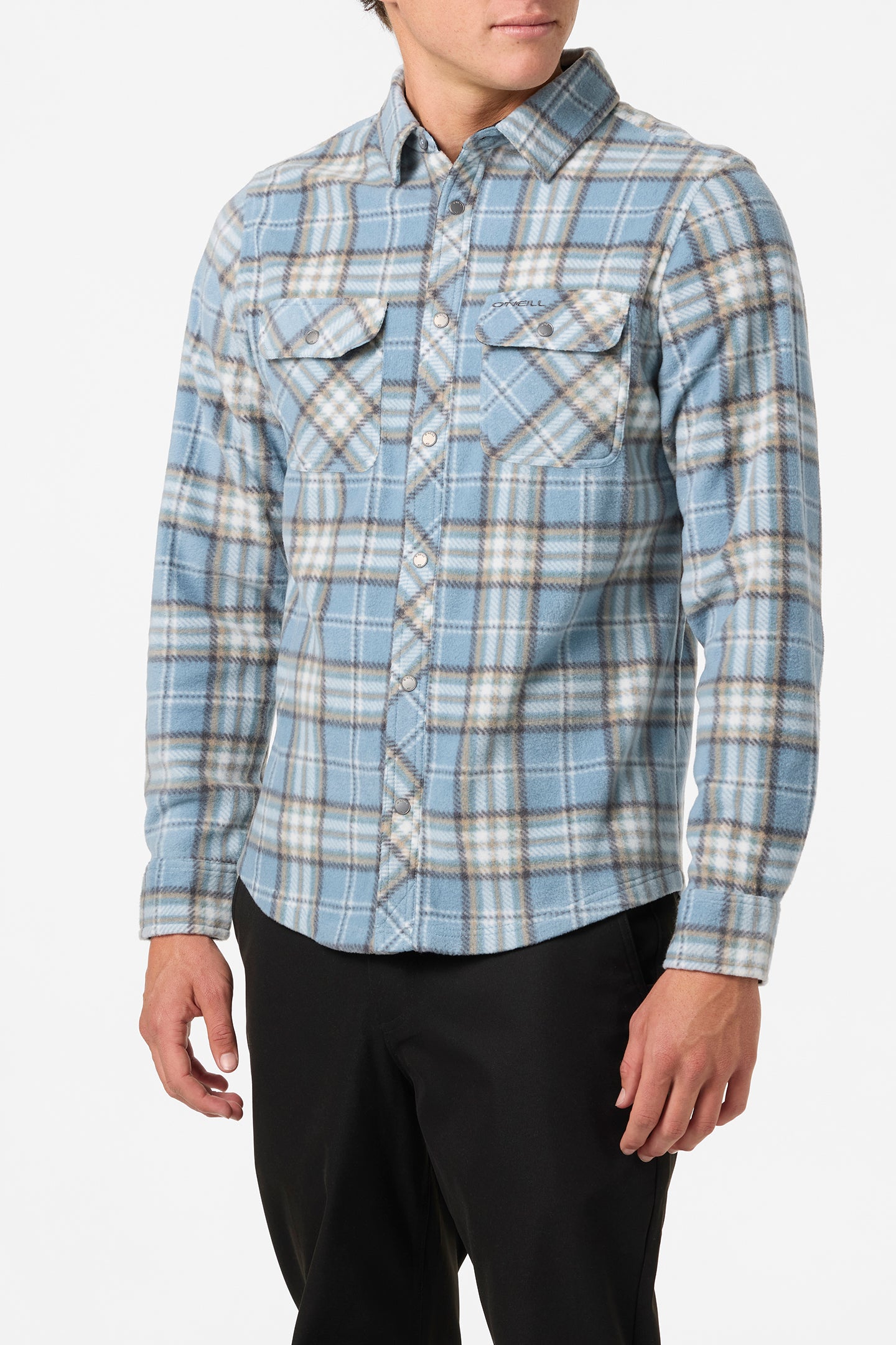 Glacier Plaid Superfleece Standard Fit Long Sleeve Shirt - Citadel