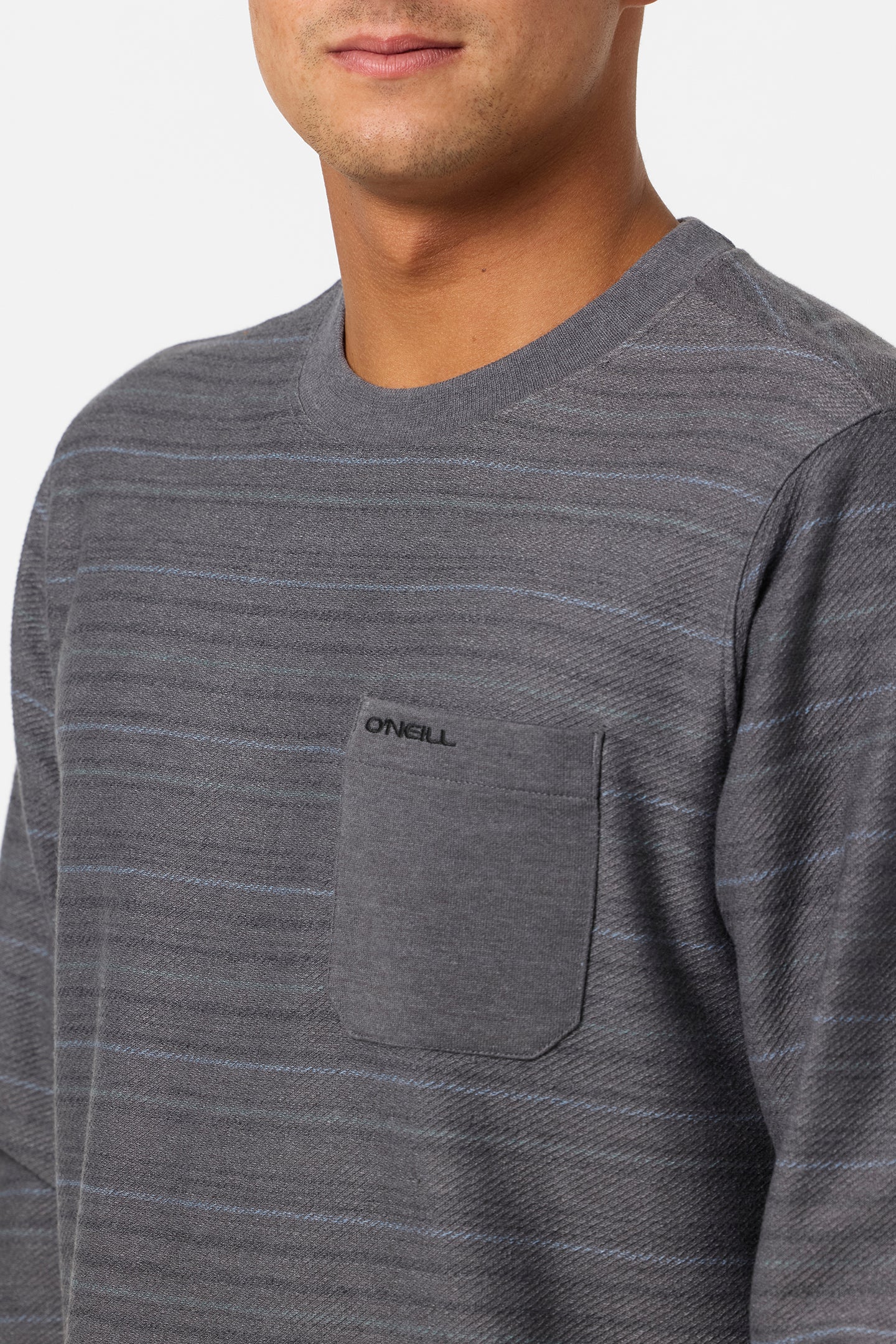Bavaro Blocked Crew Crew Neck Fleece - Graphite | O'Neill